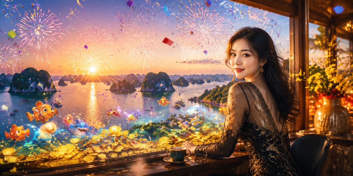 Người dùng tại vịnh Hạ Long uống cà phê và theo dõi kèo cá cược trực tuyến trên điện thoại