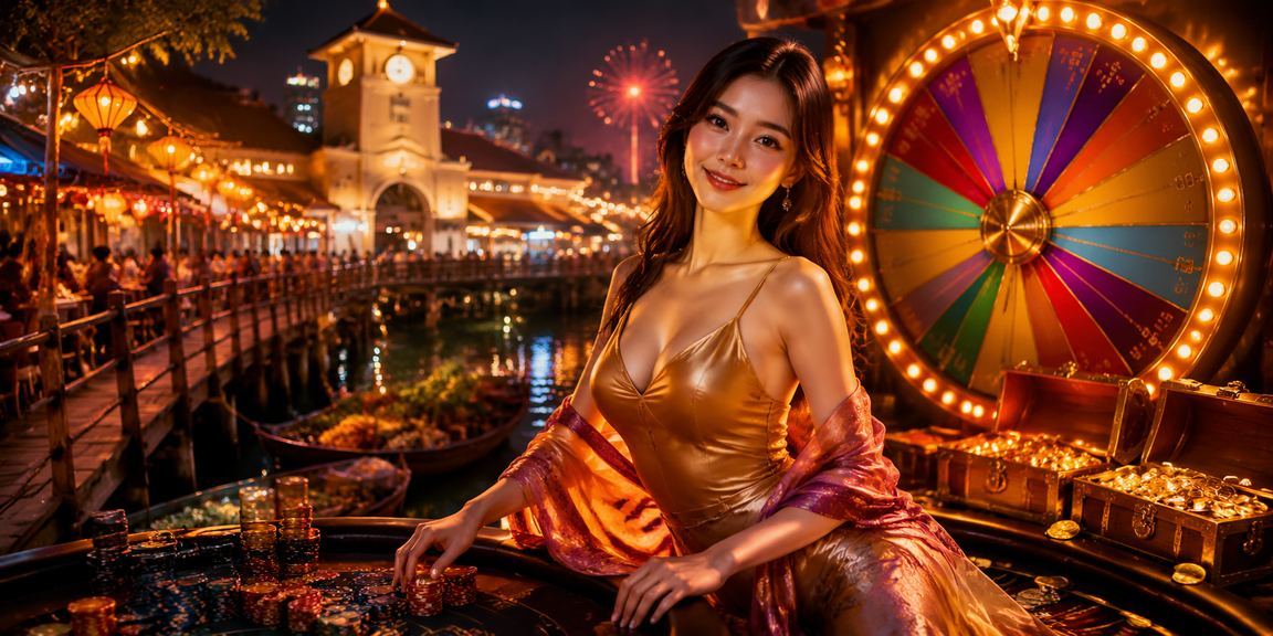 Người chơi tham gia quay số may mắn tại chợ đêm TP. Hồ Chí Minh với không khí lễ hội VIP