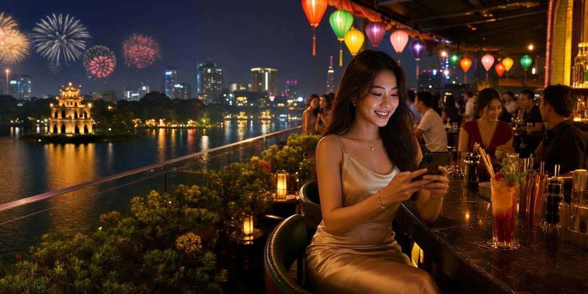 Người dùng Sài Gòn trải nghiệm casino di động tại lễ hội đêm trên nền tảng d12
